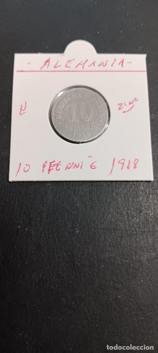 Monedas antiguas de Europa: ALEMANIA 10 PFENNIG 1918 KM=26 (ZINC)