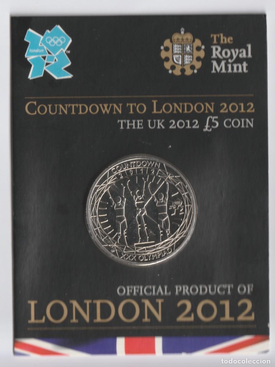 Monedas antiguas de Europa: Inglaterra 5 pounds en cartera oicial 2012, Podio de los ganadores, UC# 102