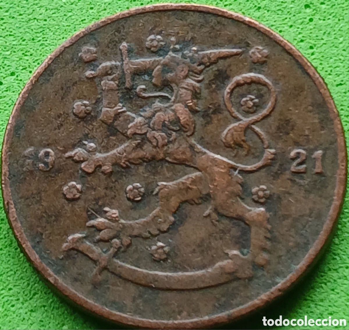 Monedas antiguas de Europa: Finlandia 5 pennia 1921 km#22