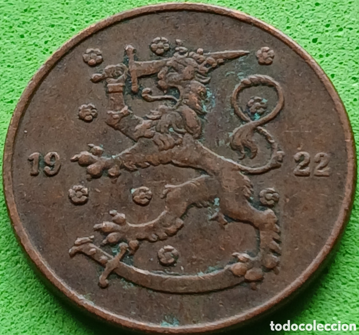 Monedas antiguas de Europa: Finlandia 5 pennia 1922 km#22