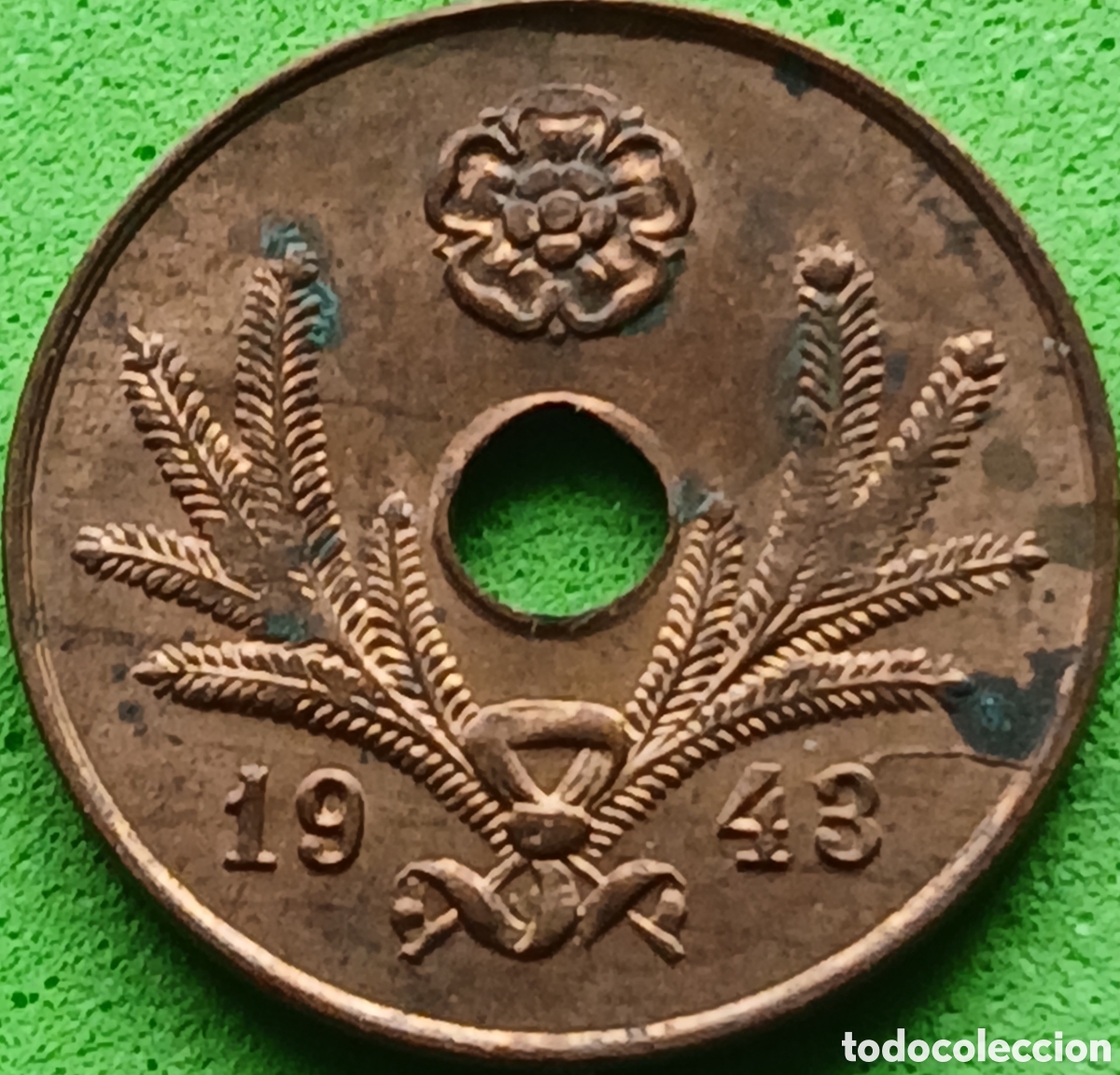 Monedas antiguas de Europa: Finlandia 5 pennia 1943 km#64 poco com&uacute;n