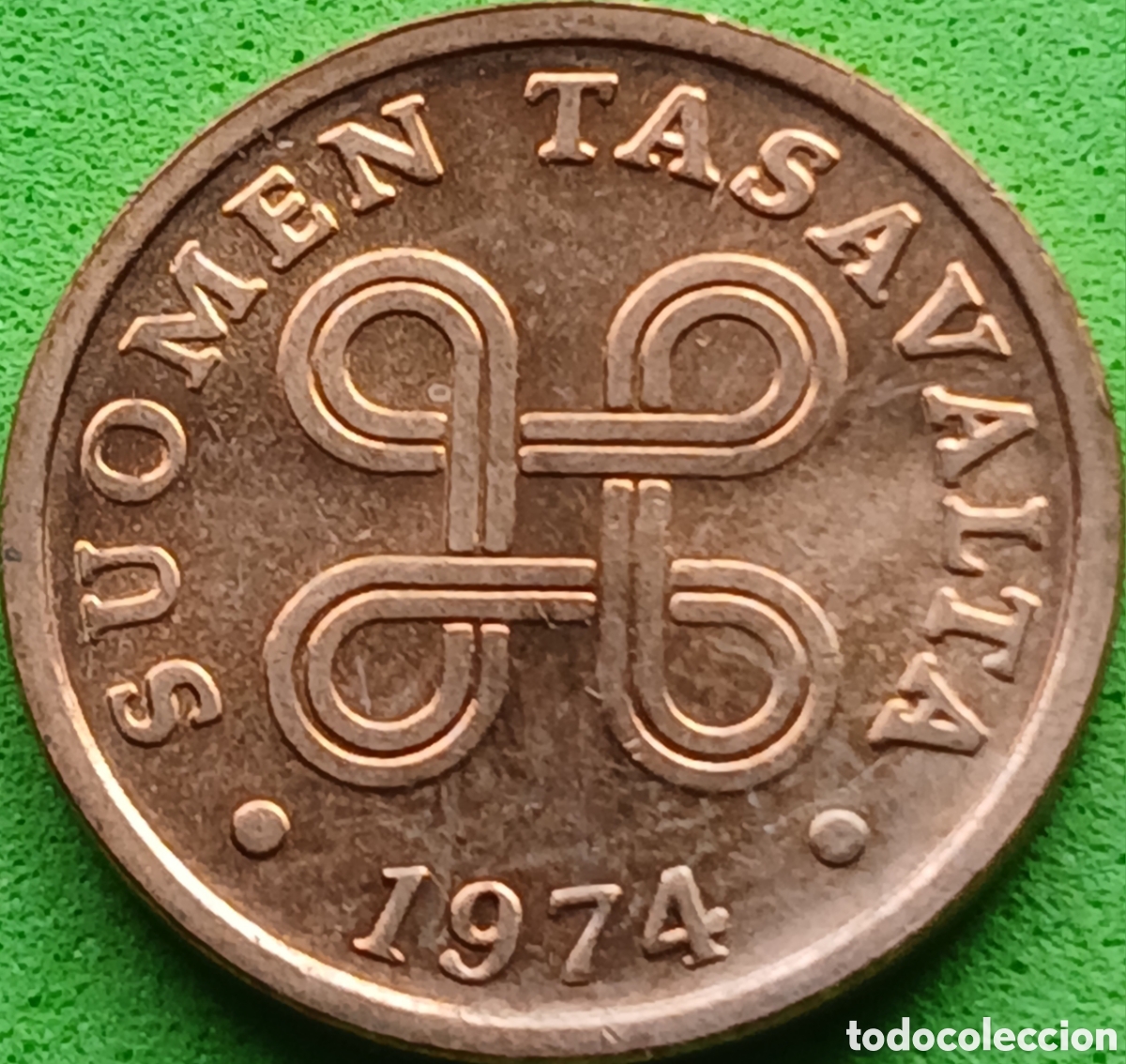 Monedas antiguas de Europa: Finlandia 5 pennia 1974 km#45