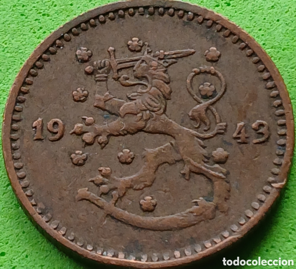 Monedas antiguas de Europa: Finlandia 1 marco 1943 km#30a