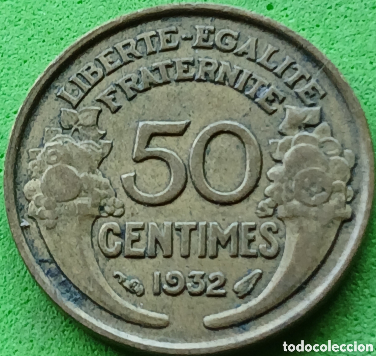 Monedas antiguas de Europa: Francia 50 c&eacute;ntimos 1932 km#894