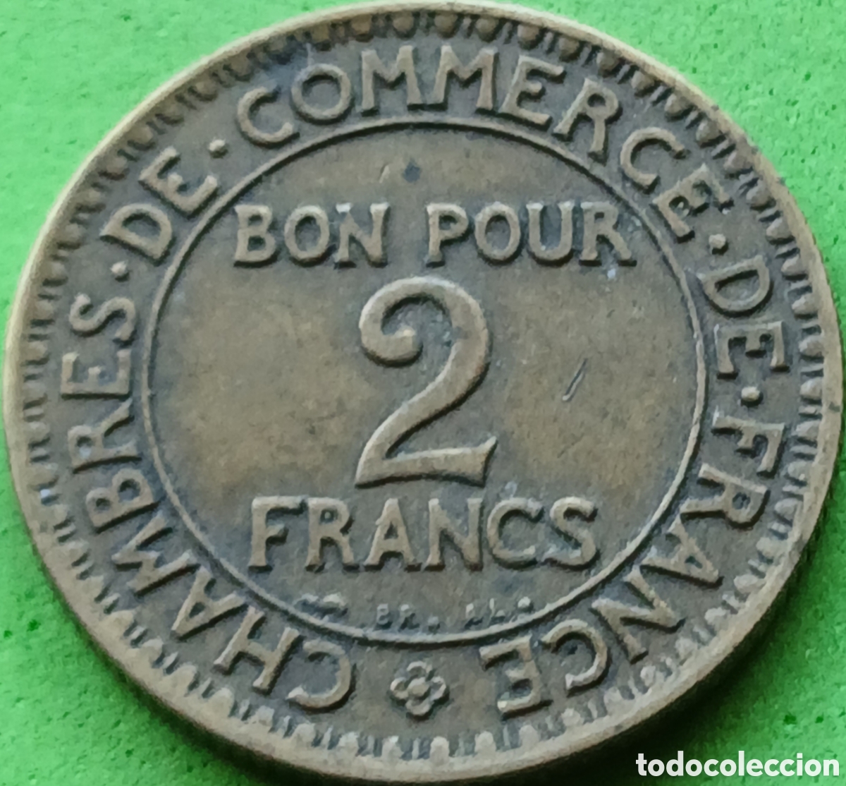 Monedas antiguas de Europa: Francia 2 francos 1923 km#877