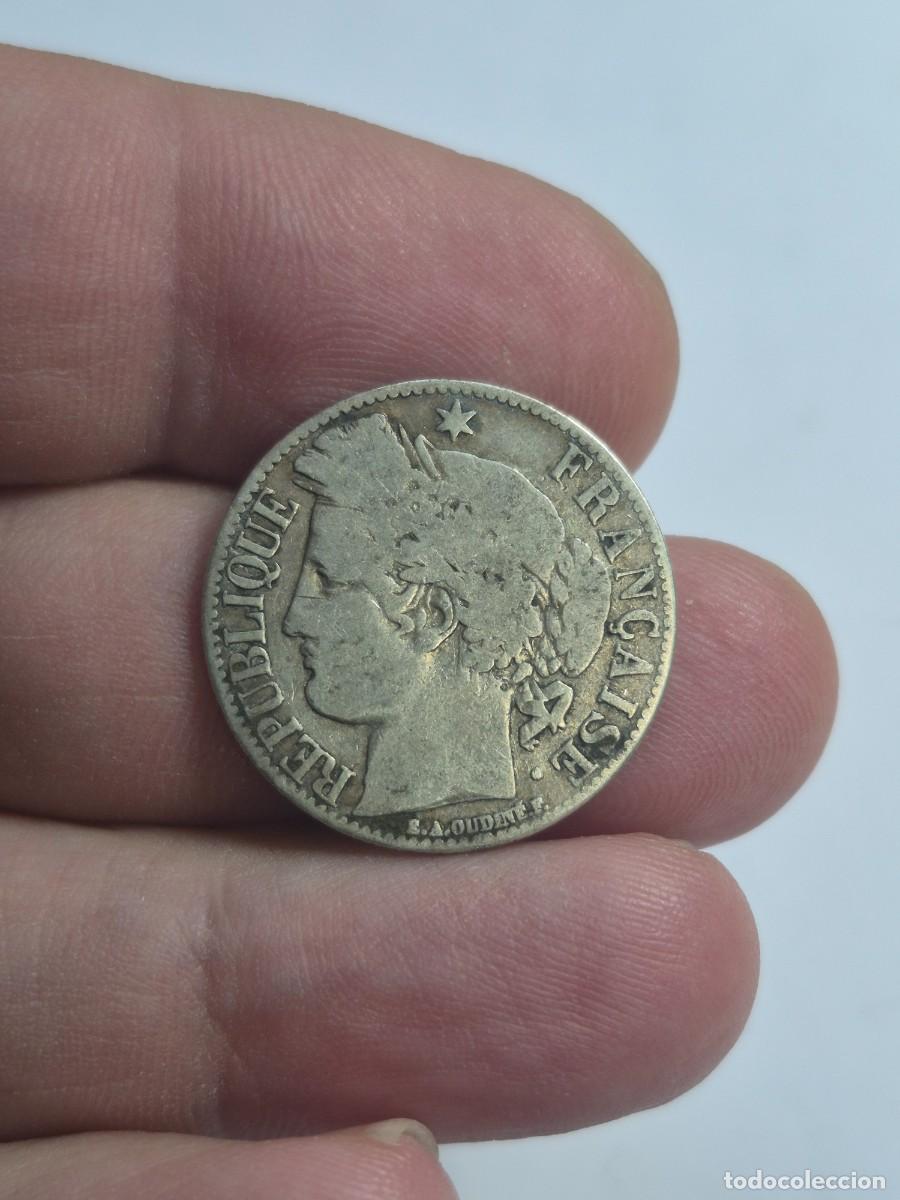 Monedas antiguas de Europa: NT/ FRANCIA 1 FRANCO PLATA 1872 A (M1531)