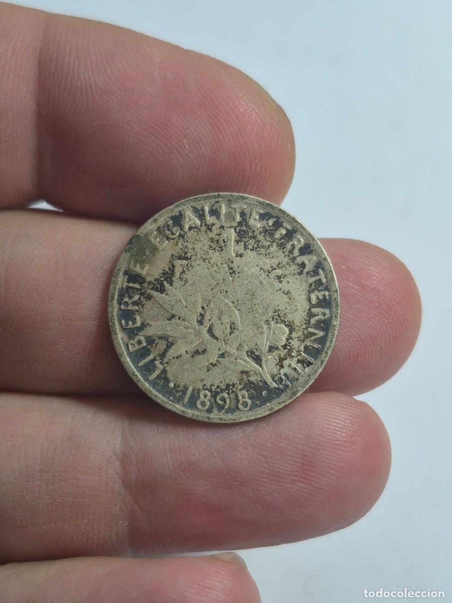 Monedas antiguas de Europa: NT/ FRANCIA 1 FRANCO PLATA 1898 (M1533)