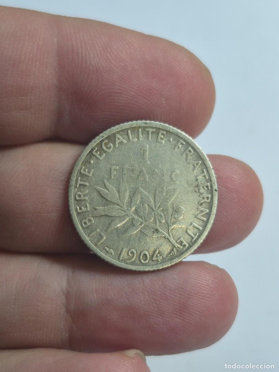 Monedas antiguas de Europa: NT/ FRANCIA 1 FRANCO PLATA 1904 (M1534)