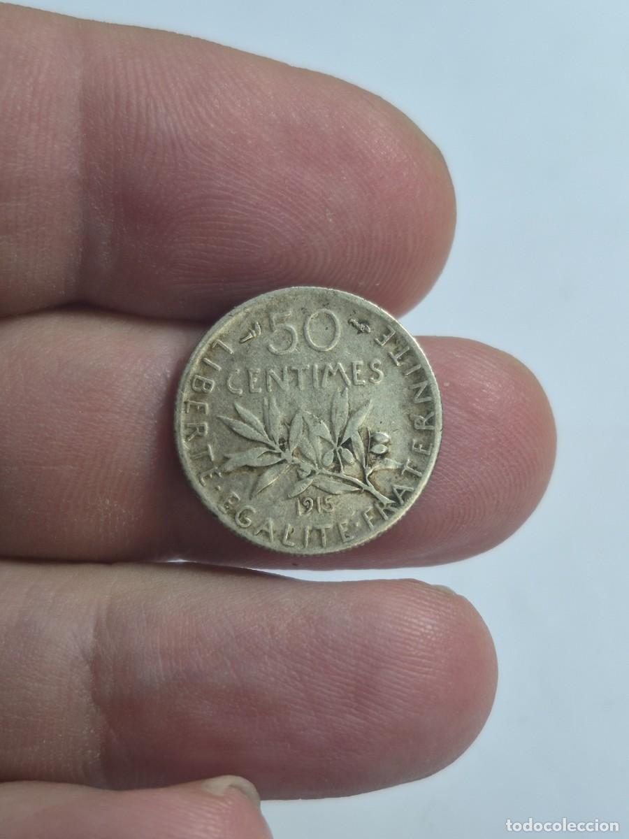 Monedas antiguas de Europa: NT/ FRANCIA 50 CENTIMOS PLATA 1915 (M1536)