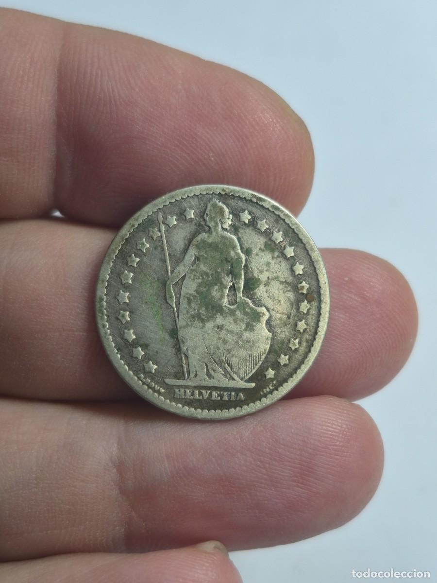 Monedas antiguas de Europa: NT/ SUIZA 1 FRANCO 1877 PLATA (M1538)
