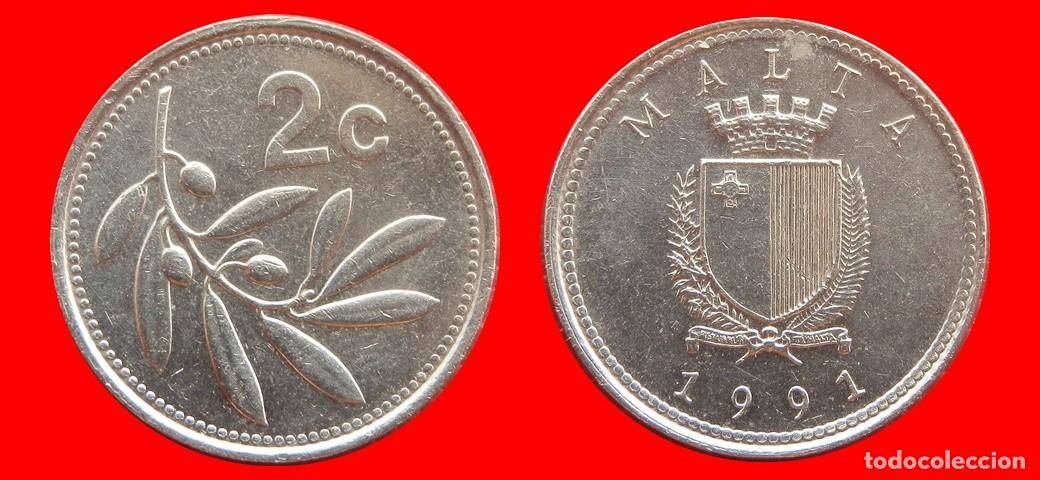 Monedas antiguas de Europa: 2 CENTIMOS 1991 MALTA-154073