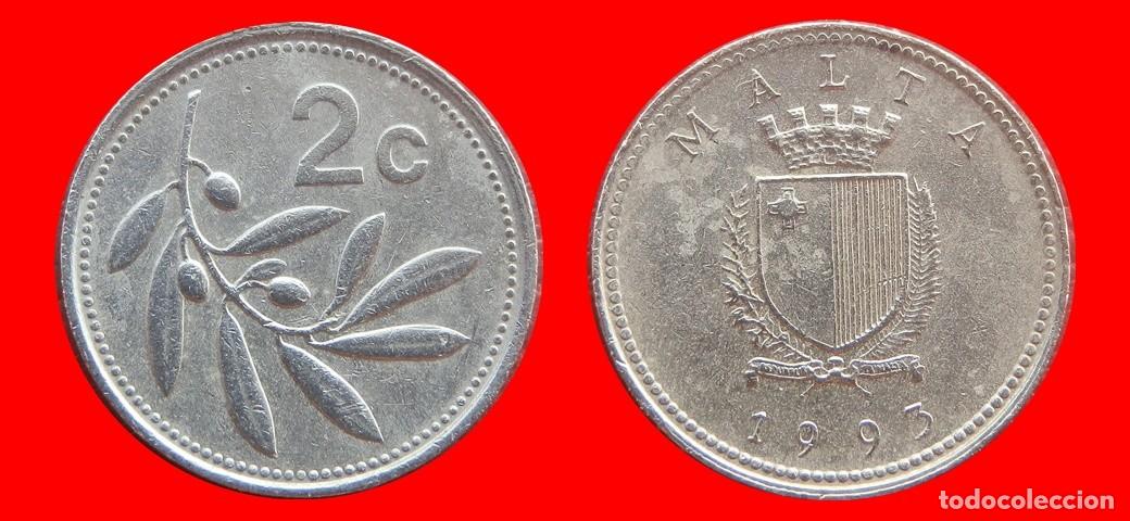 Monedas antiguas de Europa: 2 CENTIMOS 1993 MALTA-154074