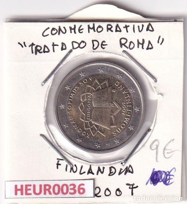 Monedas antiguas de Europa: HEUR0036 MONEDA FINLANDIA 2 EUROS 2007 (Tratado de Roma)