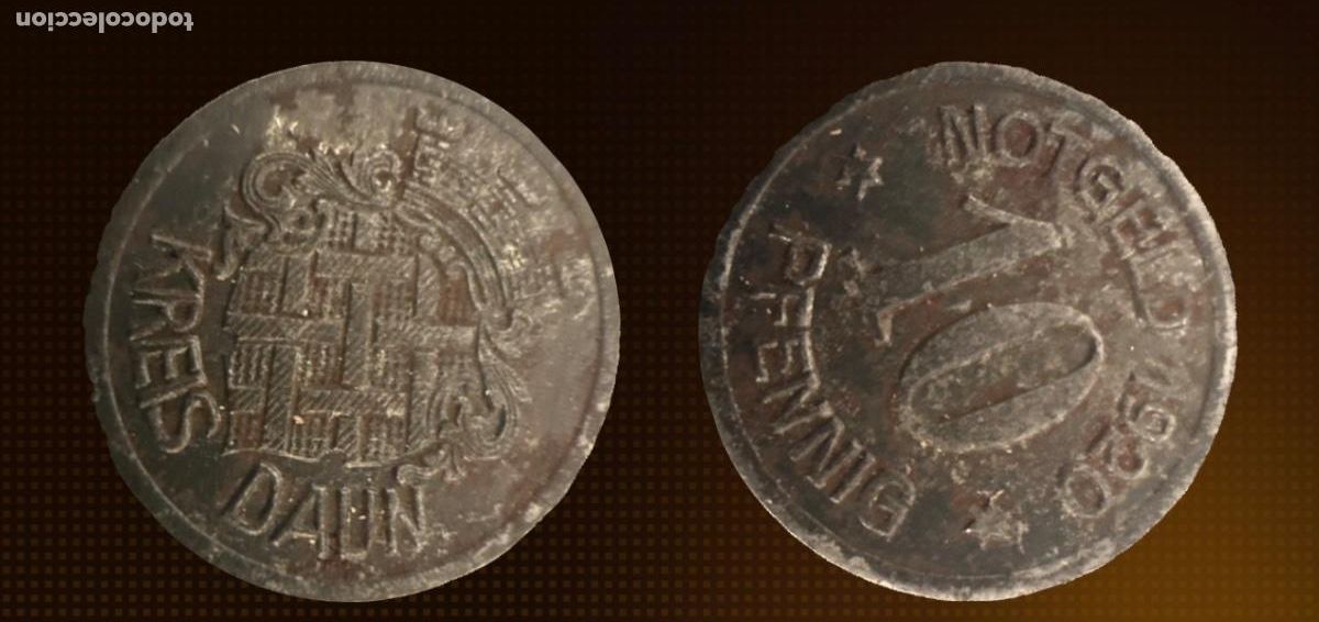 Monedas antiguas de Europa: MONEDA ALEMANA NOTGELD 10 PFENNIG 1920 &ndash; M&Aacute;S DE 100 A&Ntilde;OS DE HISTORIA EN TU MANO