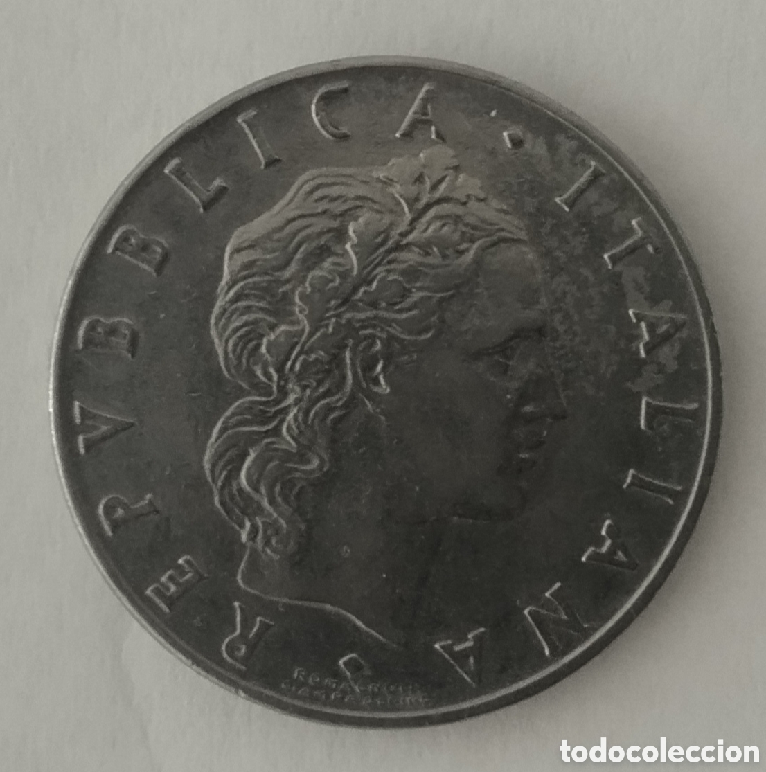 Monedas antiguas de Europa: MONEDA DE ITALIA DE 50 LIRAS 1955 (FOTO)