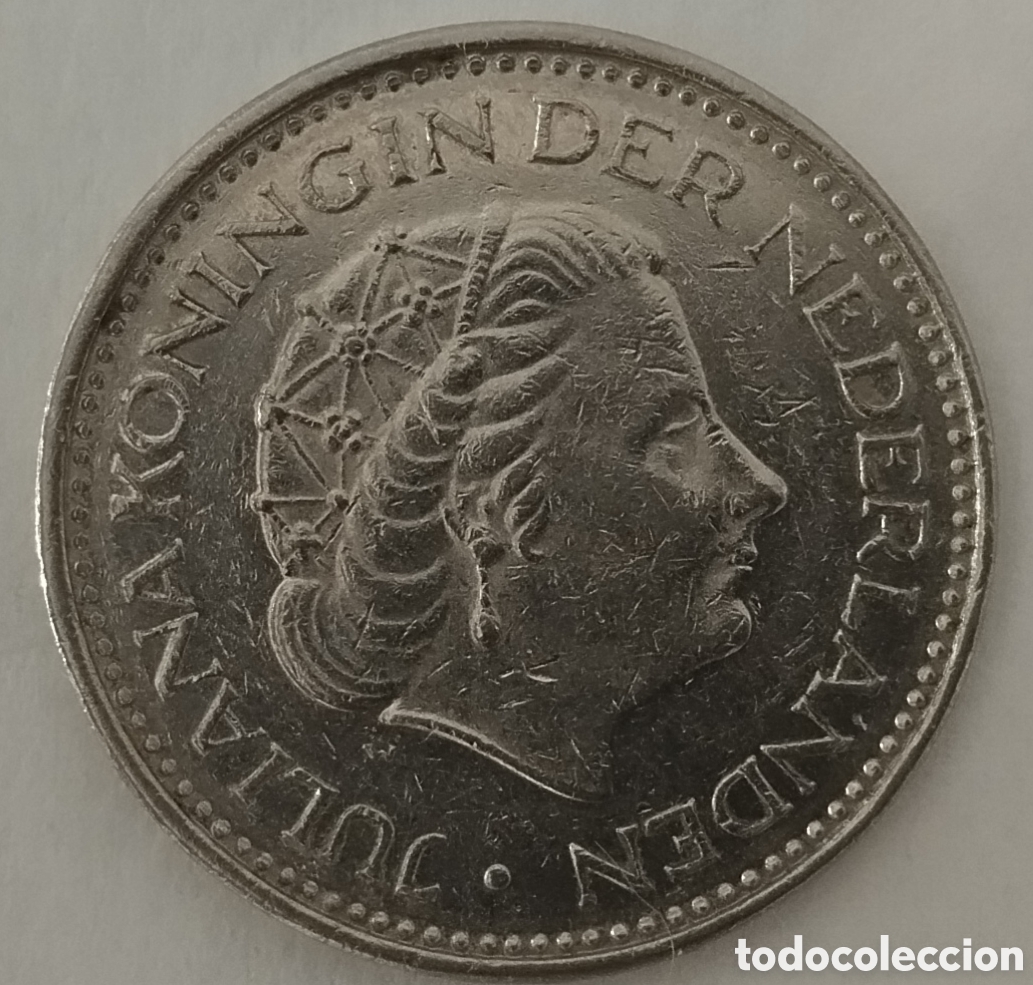 Monedas antiguas de Europa: MONEDA DE PAISES BAJOS 1 GULDEN 1980 (FOTO)