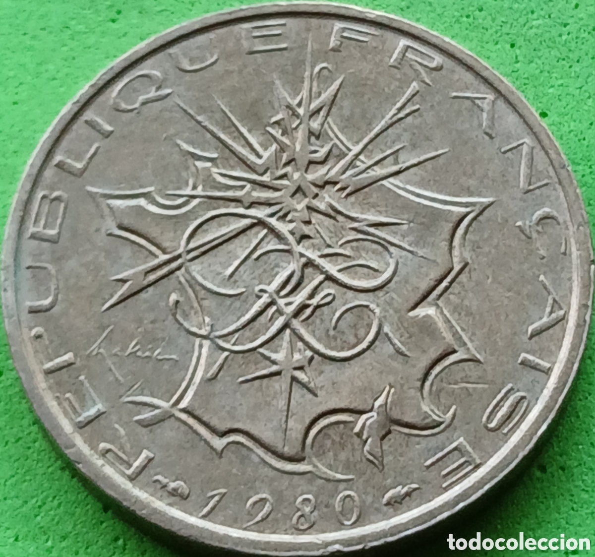 Monedas antiguas de Europa: Francia 10 francos 1980 km#940