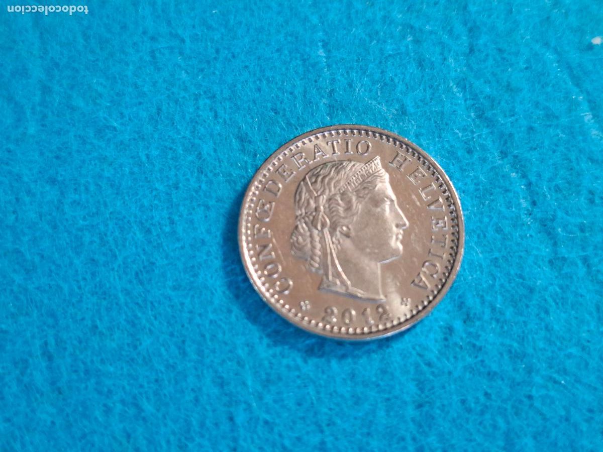 Monedas antiguas de Europa: Moneda de SUIZA. HELVETIA. 20 VEINTE CENTIMOS RAPPEN. A&ntilde;o 2012. CIRCULADA