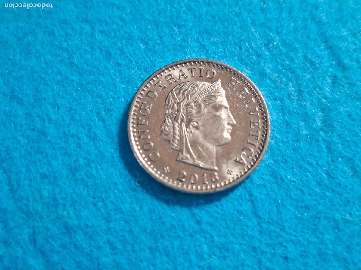 Monedas antiguas de Europa: Moneda de SUIZA. HELVETIA. 20 VEINTE CENTIMOS RAPPEN. A&ntilde;o 2013. CIRCULADA