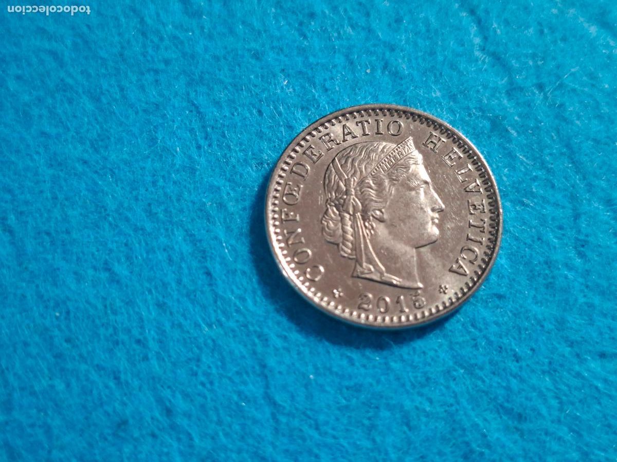 Monedas antiguas de Europa: Moneda de SUIZA. HELVETIA. 20 VEINTE CENTIMOS RAPPEN. A&ntilde;o 2015. CIRCULADA