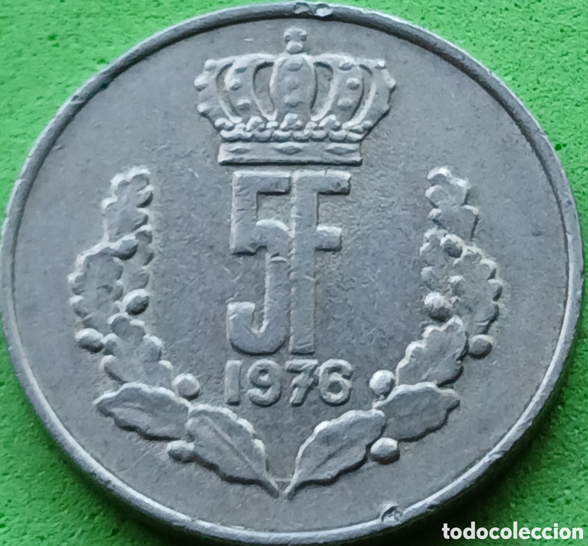Monedas antiguas de Europa: Luxemburgo 5 francos 1976 km#56