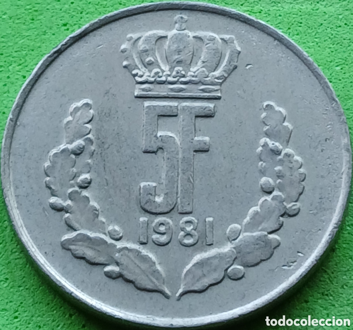 Monedas antiguas de Europa: Luxemburgo 5 francos 1981 km#56