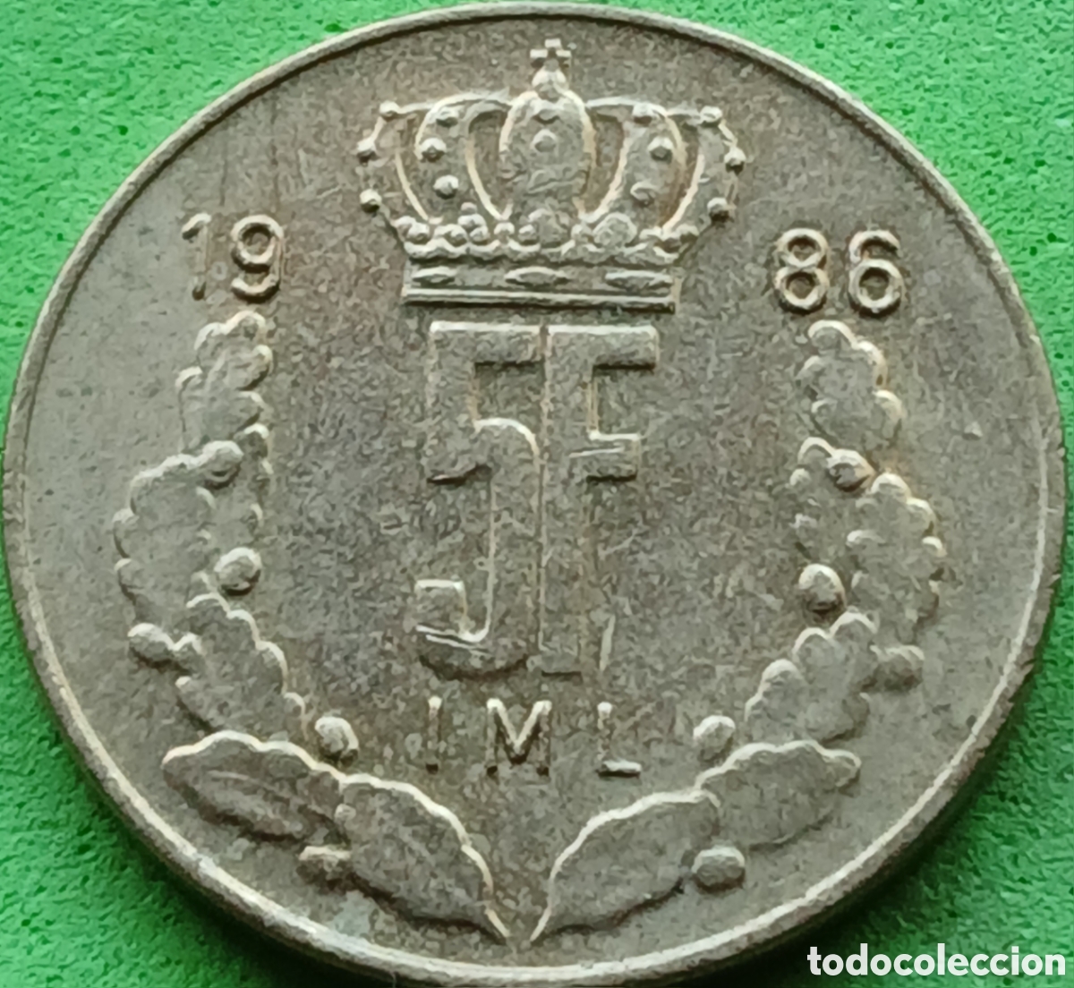 Monedas antiguas de Europa: Luxemburgo 5 francos 1986 km#60