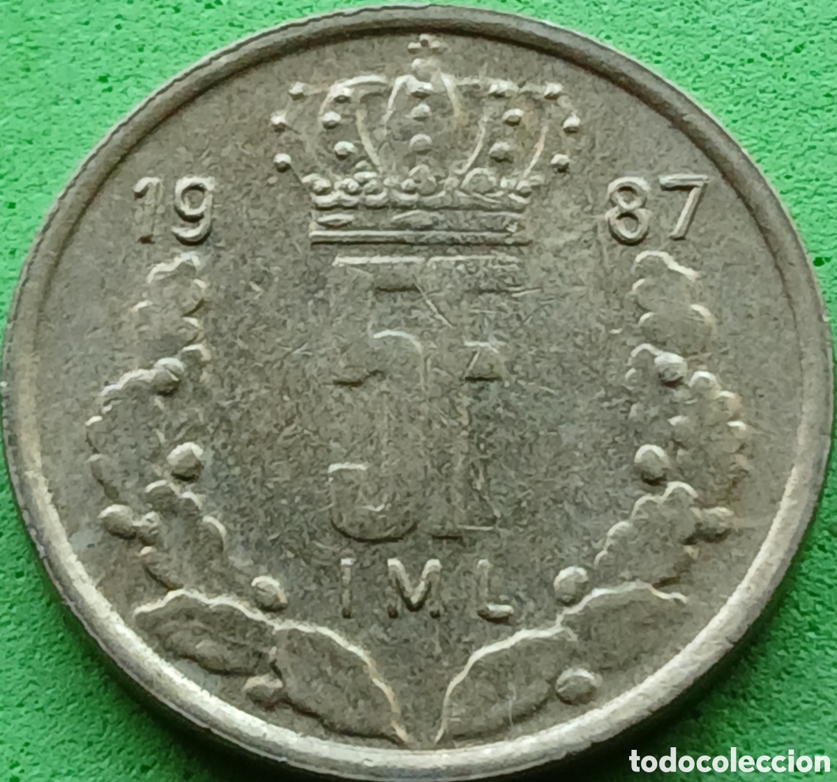 Monedas antiguas de Europa: Luxemburgo 5 francos 1987 km#60