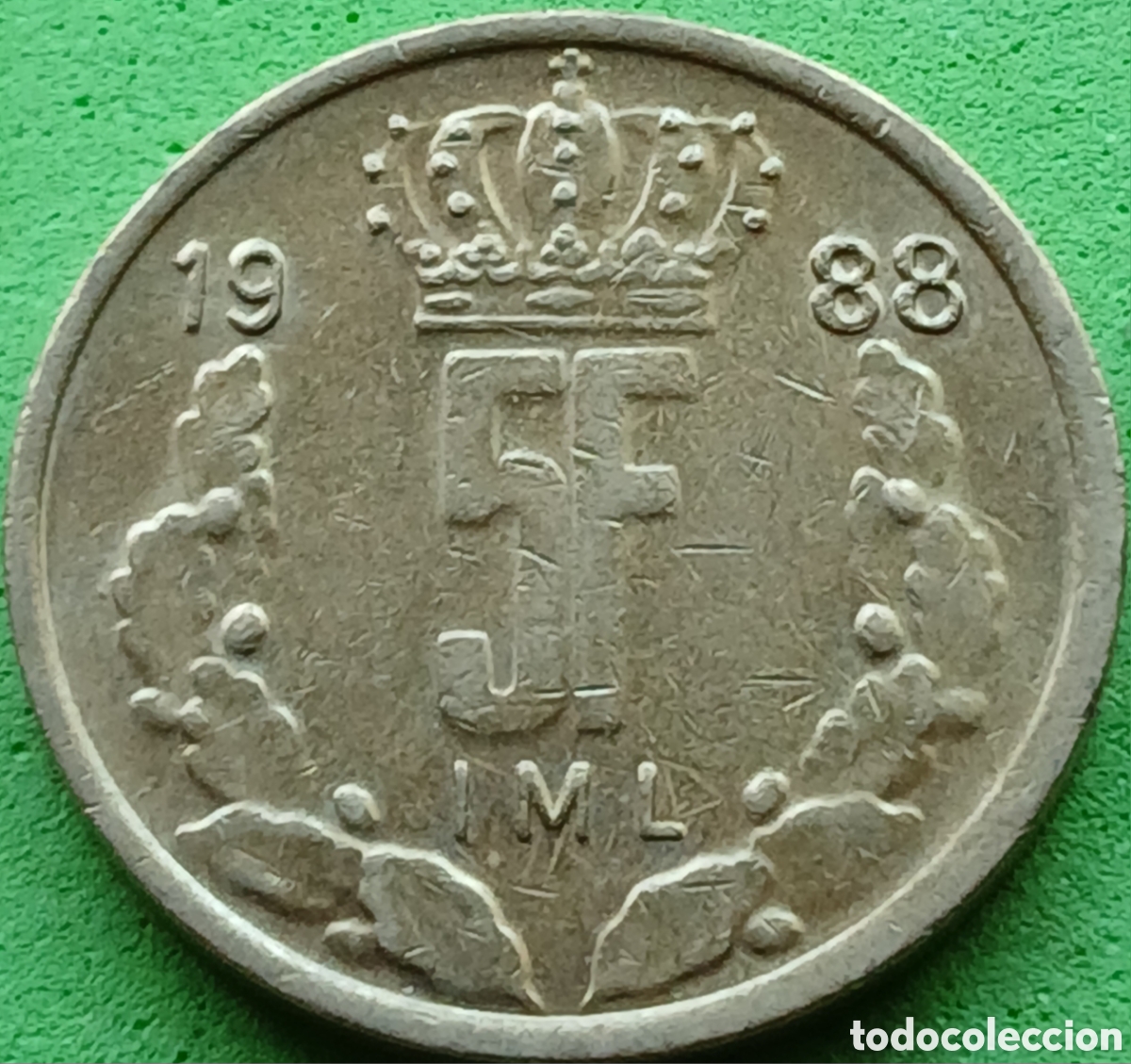 Monedas antiguas de Europa: Luxemburgo 5 francos 1988 km#60