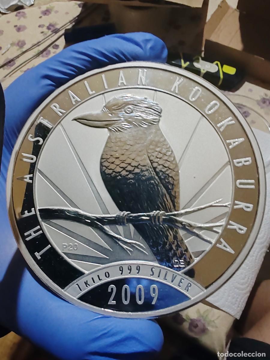 Old Coins of Europe: Moneda de $30 Australia 2009, kokaburra. Moneda de plata de pura de 1 kilo. Nueva, sin marcas.