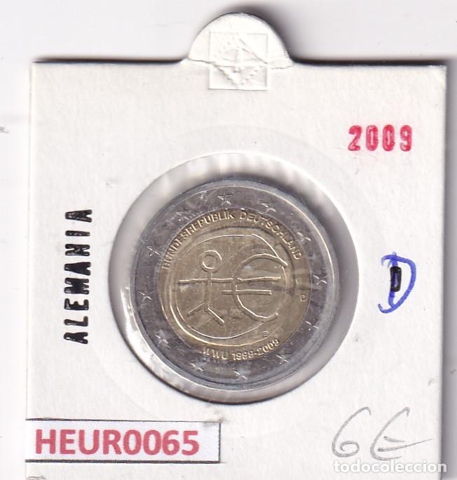 Monedas antiguas de Europa: HEUR0065 MONEDA ALEMANIA 2 EUROS 2009 Letra D (Aniversario Euro) SIN CIRCULAR