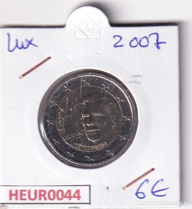 Moedas antigas da Europa: HEUR0044 MONEDA LUXEMBURGO 2 EUROS 2007 (Palacio principado) SIN CIRCULAR