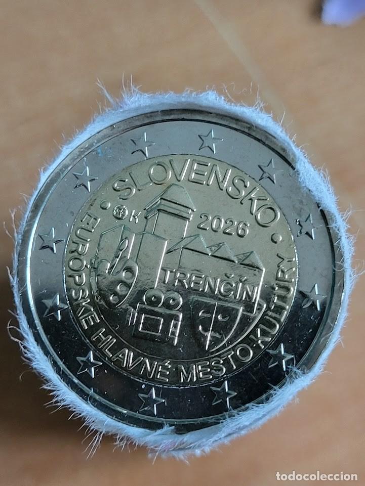 Monedas antiguas de Europa: Moneda 2 Euros Conmemorativa Eslovaquia 2026 - Trenč&iacute;n, Capital Europea de la Cultura 2026
