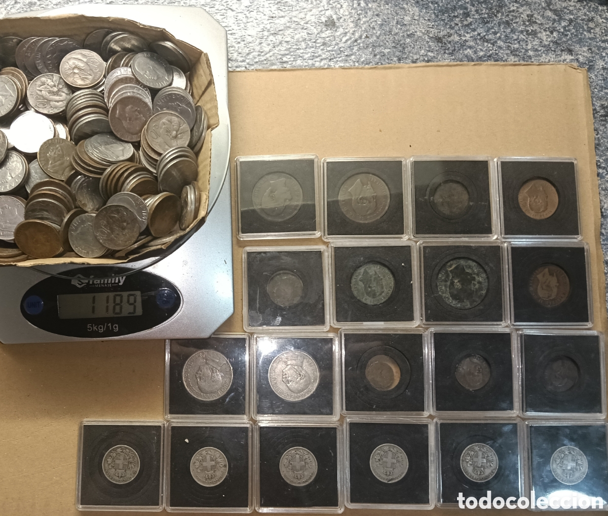 Monedas antiguas de Europa: + de 1'1 KG liras italianas+19 monedas antiguas 1860a1924 incluidas 20centisimi 18/19/20(exagono)
