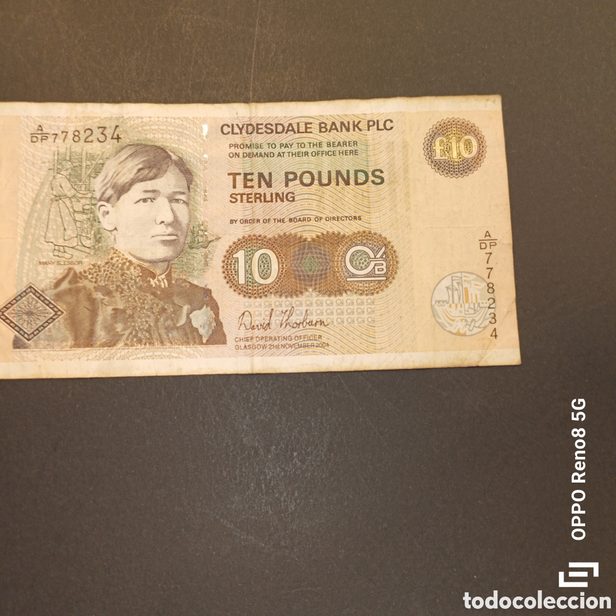 Monedas antiguas de Europa: Billete 10 Libras 2004