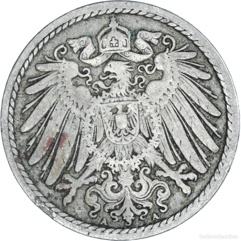 Monedas antiguas de Europa: [#1459490] Moneda, ALEMANIA - IMPERIO, 5 Pfennig, 1898