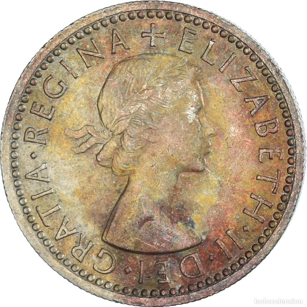 Monedas antiguas de Europa: [#1475305] Moneda, Gran Breta&ntilde;a, 6 Pence, 1959