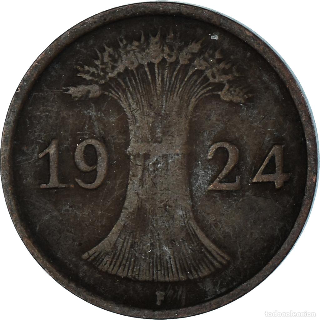 Monedas antiguas de Europa: [#1489386] Moneda, Alemania, Reichspfennig, 1924