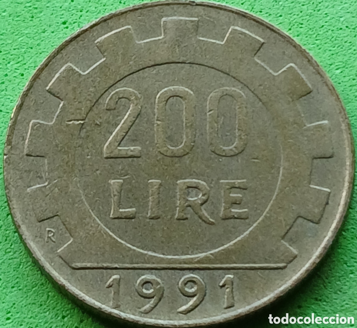 Monedas antiguas de Europa: Italia 200 liras 1991 km#105