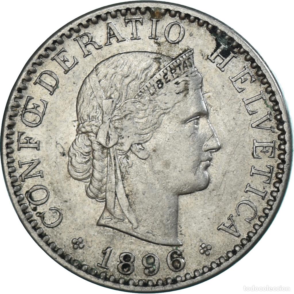 Monedas antiguas de Europa: [#1326924] Moneda, Suiza, 20 Rappen, 1896