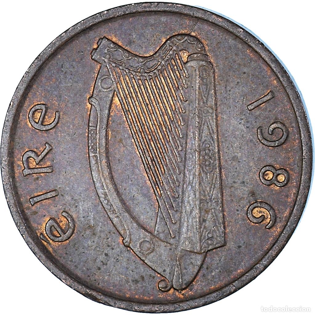 Monedas antiguas de Europa: [#1360918] Moneda, Irlanda, Penny, 1986
