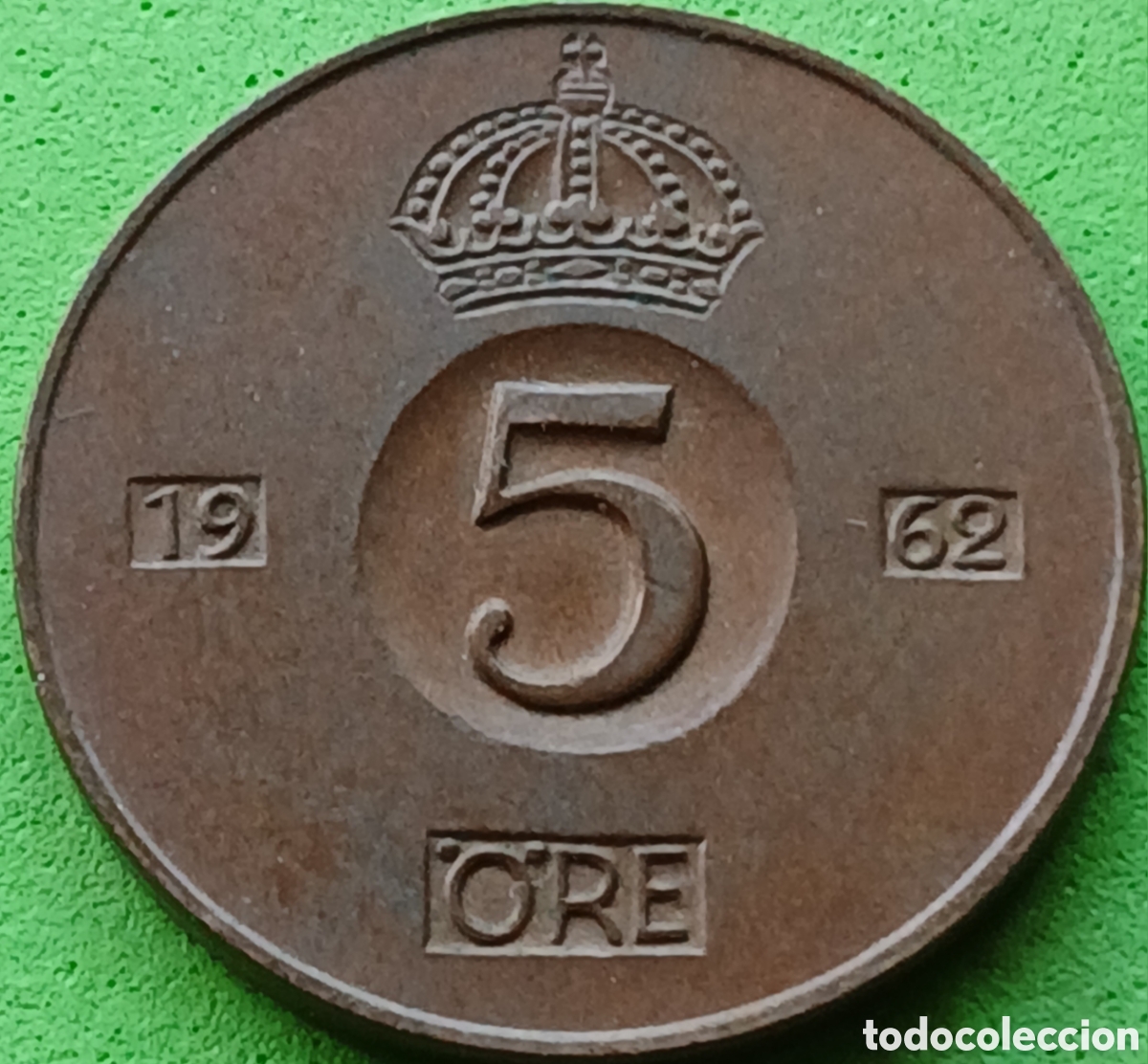 Monedas antiguas de Europa: Suecia 5 ore 1962 km#822