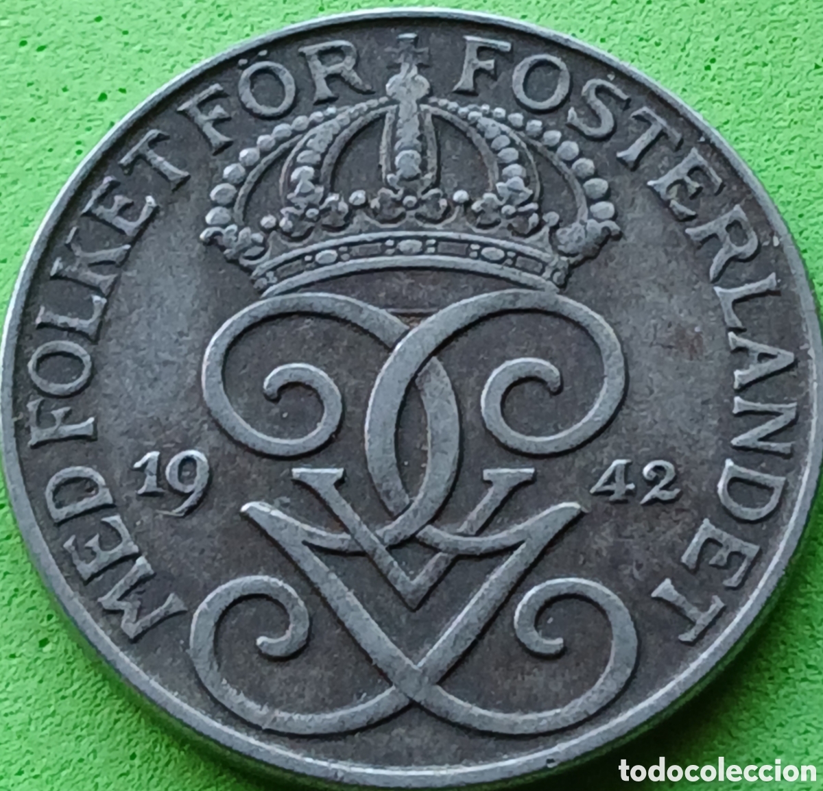 Monedas antiguas de Europa: Suecia 5 ore 1942 km#812