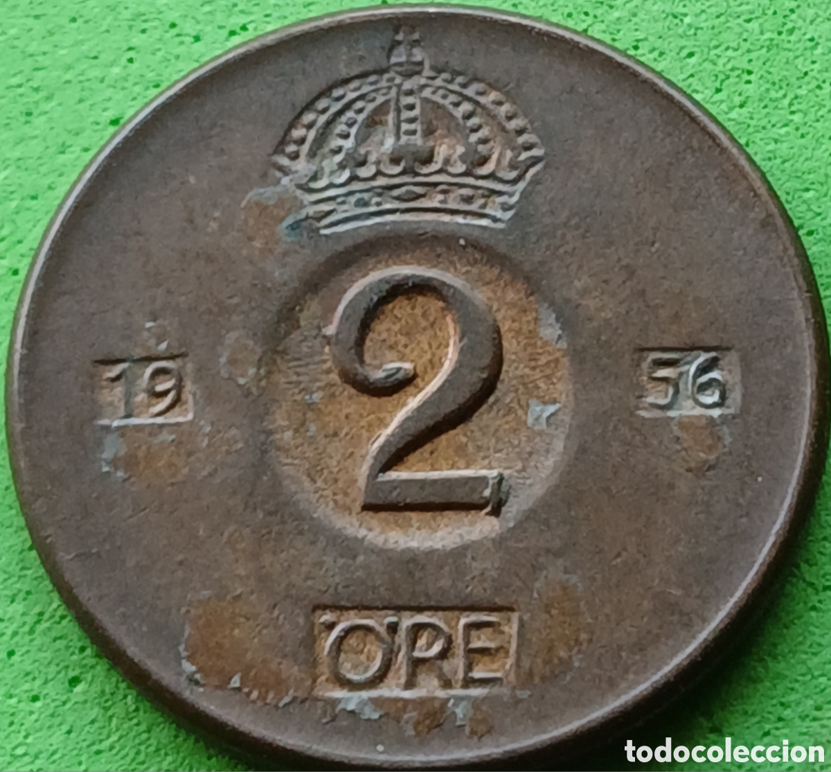 Monedas antiguas de Europa: Suecia 2 ore 1956 km#821