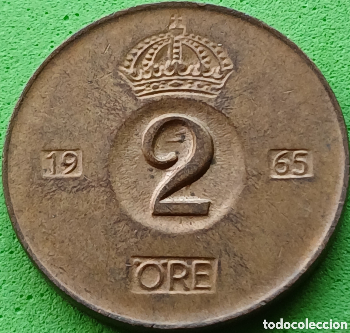 Monedas antiguas de Europa: Suecia 2 ore 1965 km#821