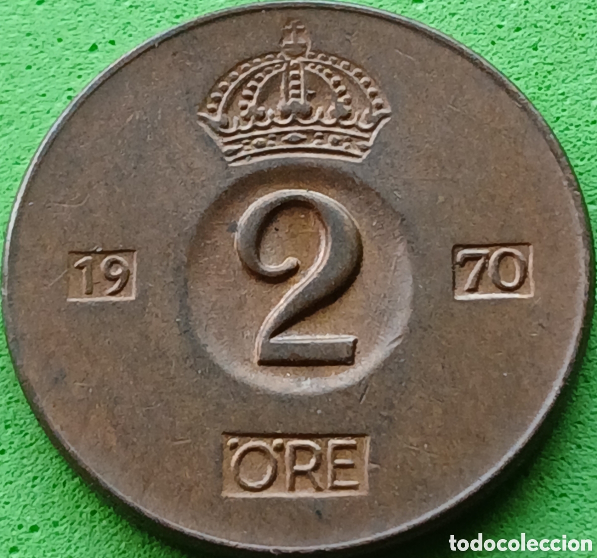 Monedas antiguas de Europa: Suecia 2 ore 1970 km#821