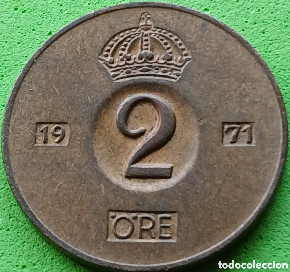 Monedas antiguas de Europa: Suecia 2 ore 1971 km#821