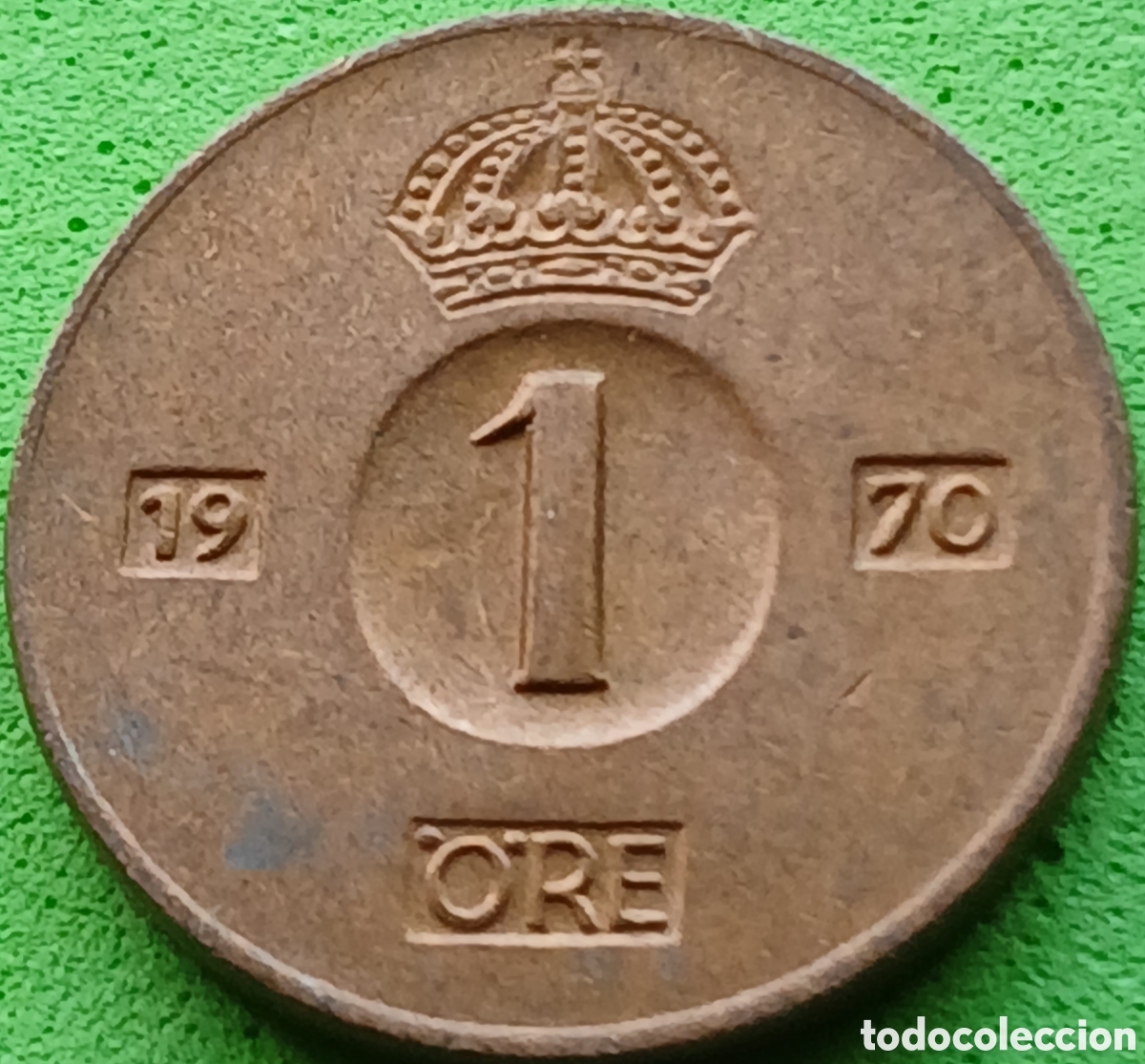 Monedas antiguas de Europa: Suecia 1 ore 1970 km#820