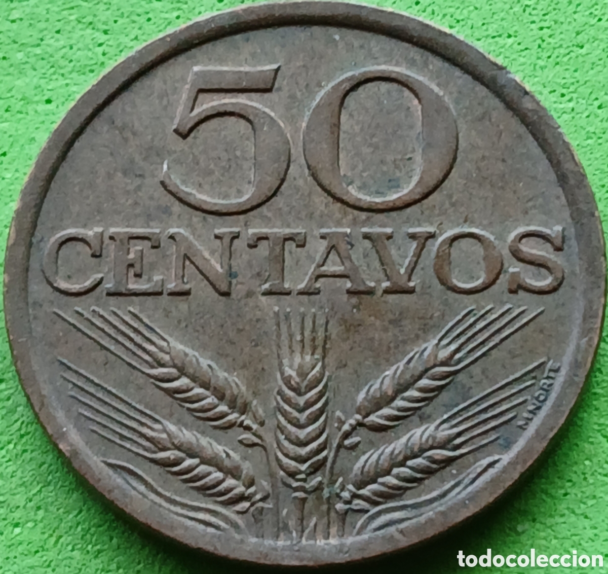 Monedas antiguas de Europa: Portugal 50 centavos 1975 km#596