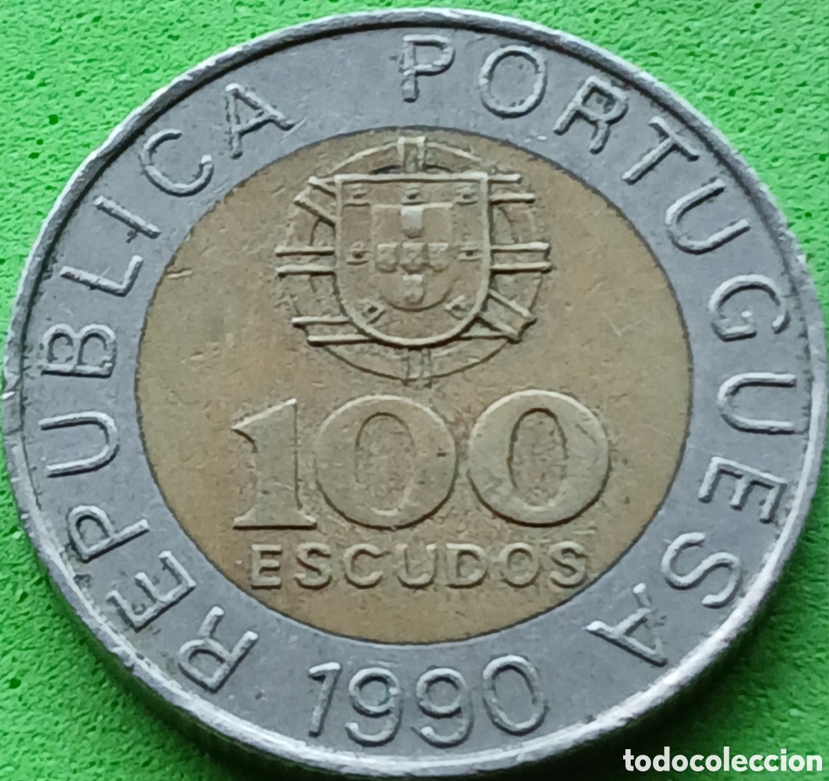 Monedas antiguas de Europa: Portugal 100 escudos 1990 km#645